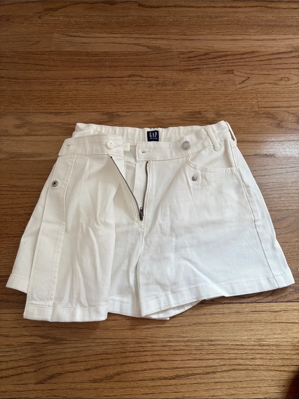 GAP Girl’s White Denim Skort Shorts Size 16